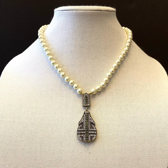 Heidi Daus “Everyday Chic” Swarovski Crystal Drop Necklace - Picture 9 of 9